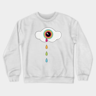 Tears of a Rainbow Cyclops Cloud Crewneck Sweatshirt